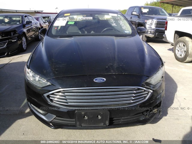 3FA6P0LU6JR138282 - 2018 FORD FUSION SE HYBRID BLACK photo 6