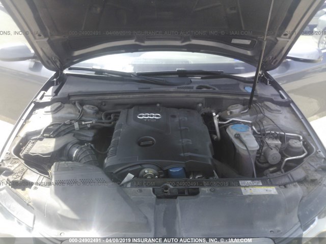 WAUEFAFL0CN021222 - 2012 AUDI A4 PREMIUM PLUS GRAY photo 10