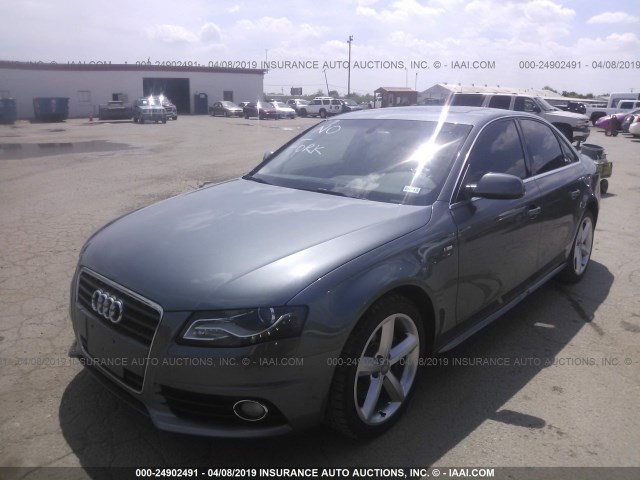 WAUEFAFL0CN021222 - 2012 AUDI A4 PREMIUM PLUS GRAY photo 2