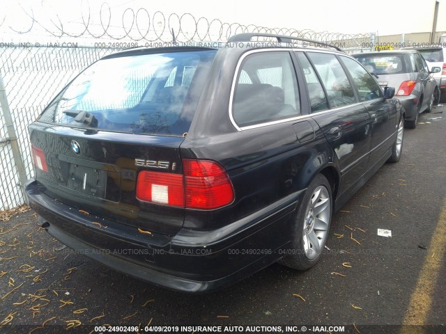 WBADS43422GD86299 - 2002 BMW 525 IT AUTOMATIC BLACK photo 4