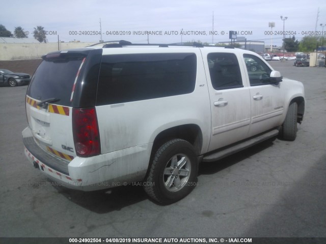 1GKS2KE74DR179556 - 2013 GMC YUKON XL K1500 SLT WHITE photo 4