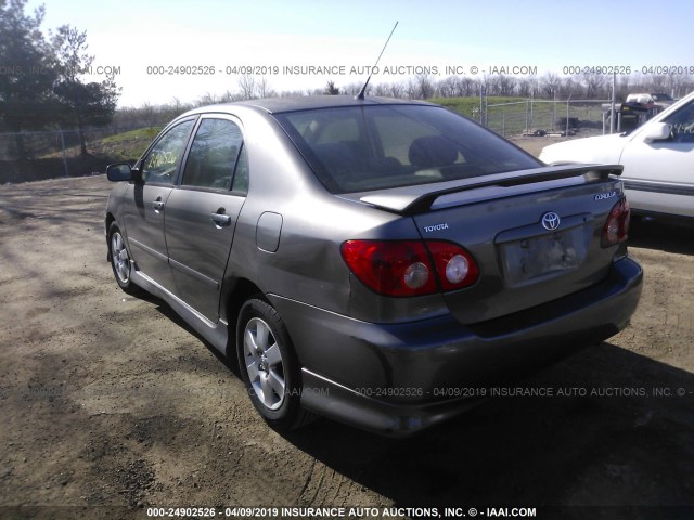 1NXBR32E25Z463858 - 2005 TOYOTA COROLLA CE/LE/S GRAY photo 3