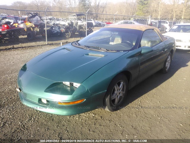 2G1FP32K2V2136442 - 1997 CHEVROLET CAMARO RS GREEN photo 2