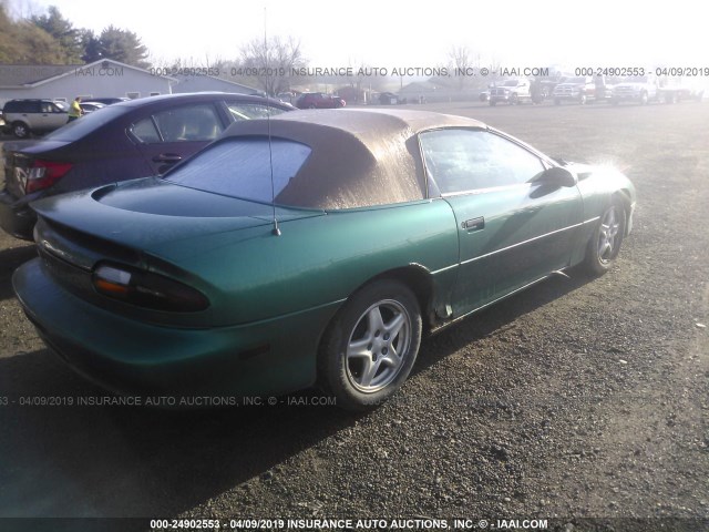 2G1FP32K2V2136442 - 1997 CHEVROLET CAMARO RS GREEN photo 4