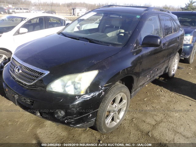 JTJHW31U060018184 - 2006 LEXUS RX 400 BLACK photo 2