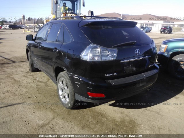 JTJHW31U060018184 - 2006 LEXUS RX 400 BLACK photo 3