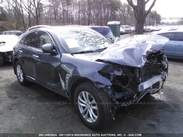 JNRAS18W99M158808 - 2009 INFINITI FX35 BLUE photo 1