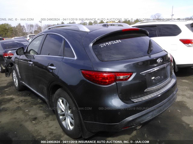 JNRAS18W99M158808 - 2009 INFINITI FX35 BLUE photo 3