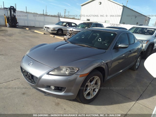 JM1FE17NX50152992 - 2005 MAZDA RX8 GRAY photo 2