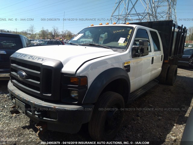 1FDGW46Y99EA24763 - 2009 FORD F450 SUPER DUTY WHITE photo 2