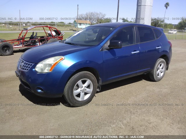 JN8AS5MT1AW001631 - 2010 NISSAN ROGUE S/SL/KROM BLUE photo 2