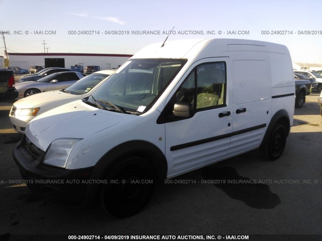 NM0LS7CNXDT132112 - 2013 FORD TRANSIT CONNECT XL WHITE photo 2