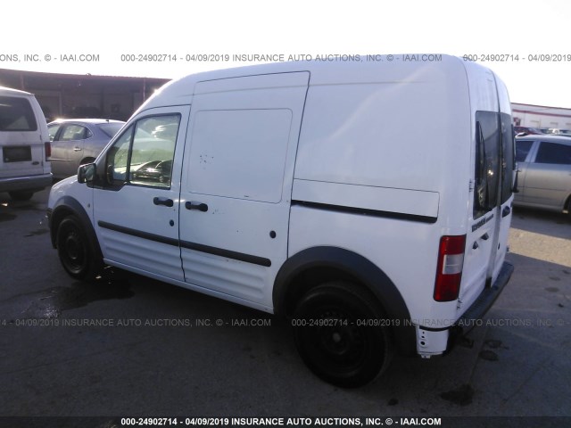 NM0LS7CNXDT132112 - 2013 FORD TRANSIT CONNECT XL WHITE photo 3