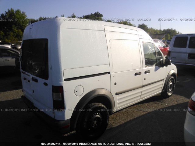 NM0LS7CNXDT132112 - 2013 FORD TRANSIT CONNECT XL WHITE photo 4