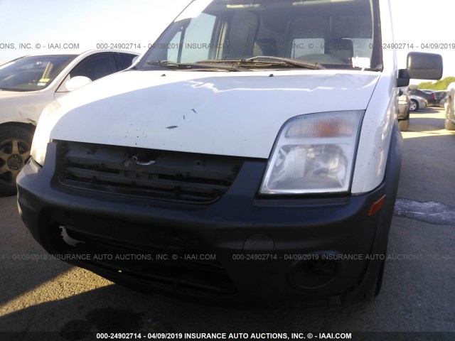 NM0LS7CNXDT132112 - 2013 FORD TRANSIT CONNECT XL WHITE photo 6