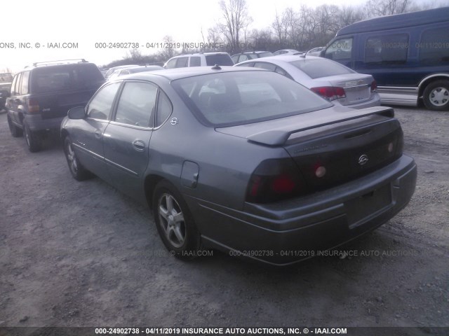 2G1WH52K249236345 - 2004 CHEVROLET IMPALA LS GRAY photo 3