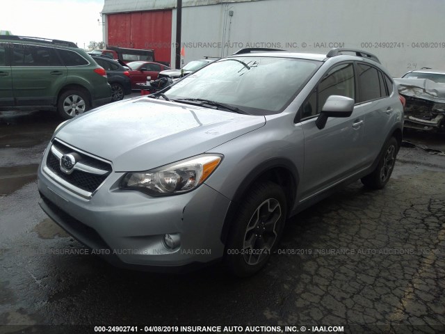 JF2GPACC1E8209621 - 2014 SUBARU XV CROSSTREK 2.0 PREMIUM SILVER photo 2