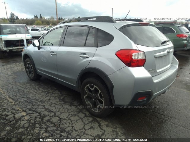 JF2GPACC1E8209621 - 2014 SUBARU XV CROSSTREK 2.0 PREMIUM SILVER photo 3