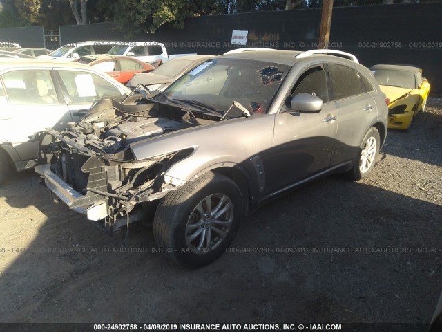 JN8AS1MU2AM801545 - 2010 INFINITI FX35 GRAY photo 2