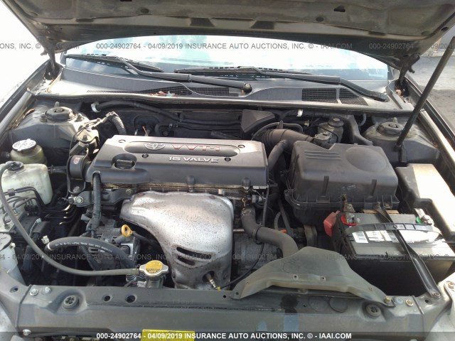 4T1BE32K33U260282 - 2003 TOYOTA CAMRY LE/XLE/SE BLACK photo 10