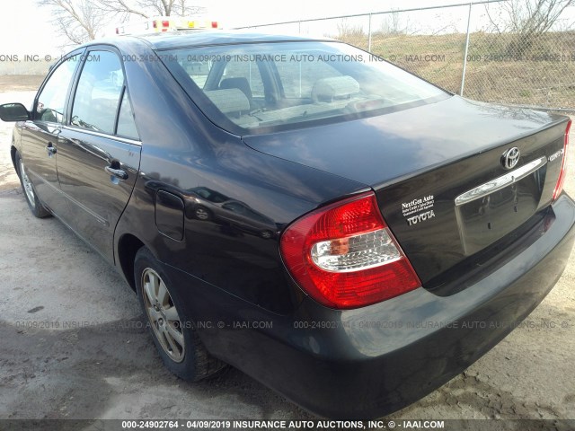 4T1BE32K33U260282 - 2003 TOYOTA CAMRY LE/XLE/SE BLACK photo 3