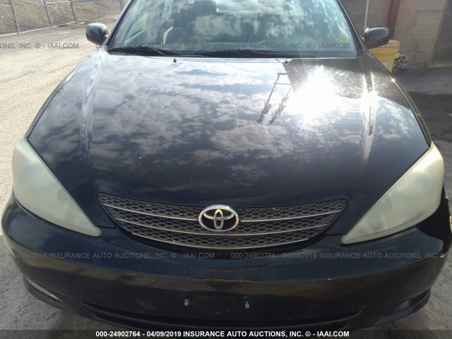 4T1BE32K33U260282 - 2003 TOYOTA CAMRY LE/XLE/SE BLACK photo 6