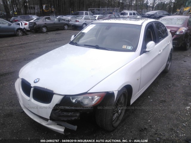 WBAVB17516NK40125 - 2006 BMW 325 I AUTOMATIC WHITE photo 2