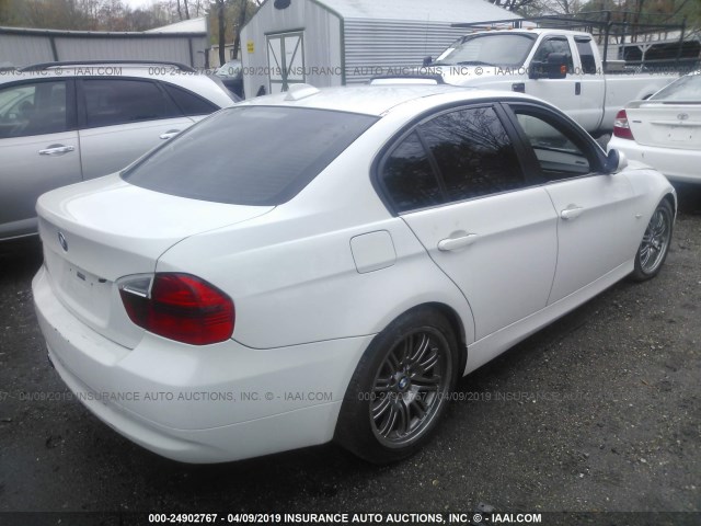 WBAVB17516NK40125 - 2006 BMW 325 I AUTOMATIC WHITE photo 4