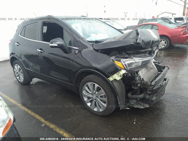 KL4CJASB0JB570952 - 2018 BUICK ENCORE PREFERRED BLACK photo 1