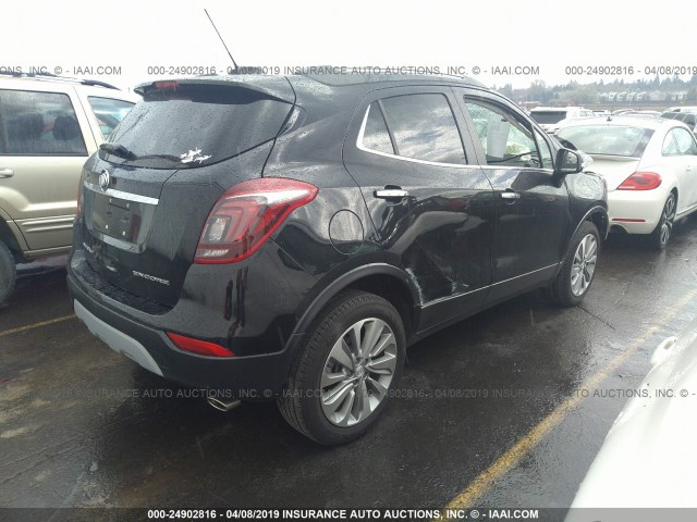 KL4CJASB0JB570952 - 2018 BUICK ENCORE PREFERRED BLACK photo 4