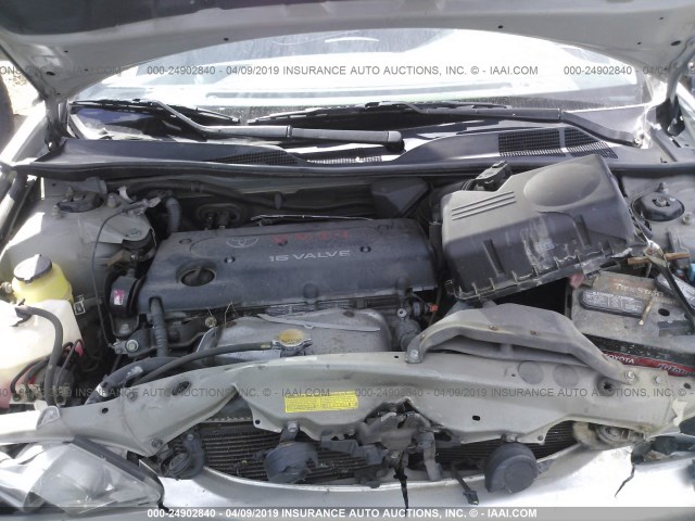 4T1BE30K25U084735 - 2005 TOYOTA CAMRY LE/XLE/SE SILVER photo 10