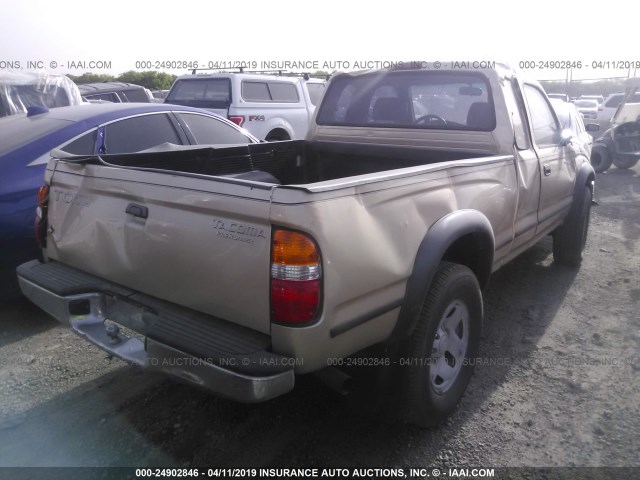 5TESN92NX3Z260028 - 2003 TOYOTA TACOMA XTRACAB PRERUNNER ბეჟი ფოტო 4