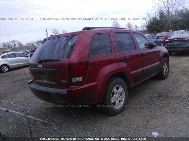 1J4GR48K05C690916 - 2005 JEEP GRAND CHEROKEE LAREDO/COLUMBIA/FREEDOM 红色 照片 4