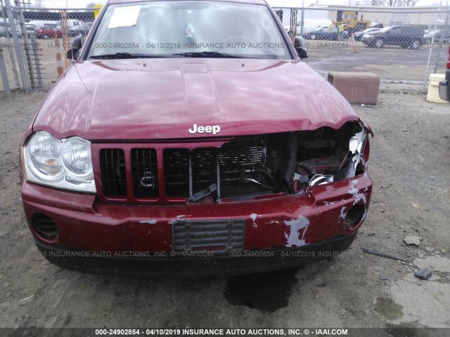 1J4GR48K05C690916 - 2005 JEEP GRAND CHEROKEE LAREDO/COLUMBIA/FREEDOM 红色 照片 6