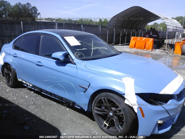 WBS8M9C57G5D30942 - 2016 BMW M3 BLUE photo 1