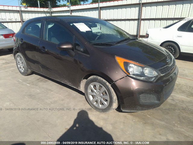 KNADN5A39D6113597 - 2013 KIA RIO EX/SX BROWN photo 1