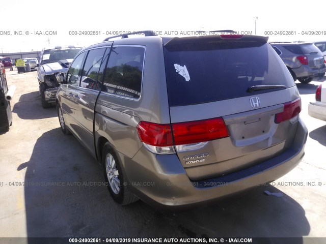 5FNRL38728B014383 - 2008 HONDA ODYSSEY EXL TAN photo 3