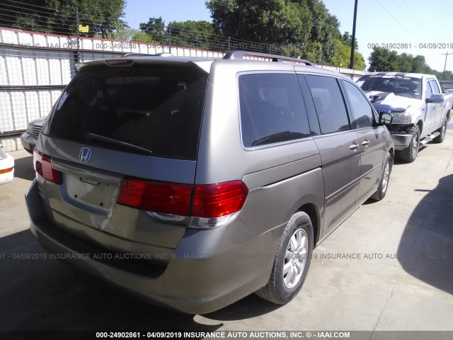 5FNRL38728B014383 - 2008 HONDA ODYSSEY EXL TAN photo 4