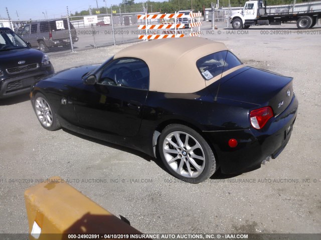 4USBU33536LW66048 - 2006 BMW Z4 3.0 BLACK photo 3