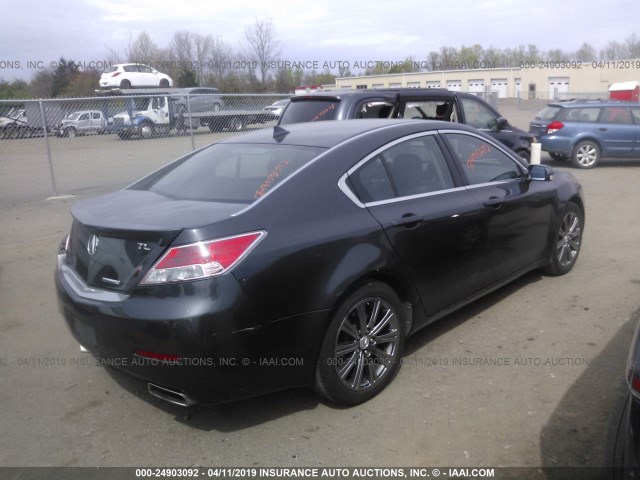 19UUA8F38DA018780 - 2013 ACURA TL SE GRAY photo 4