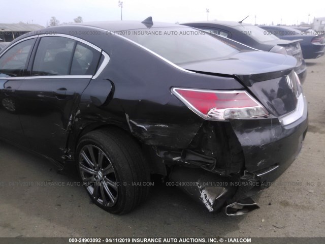 19UUA8F38DA018780 - 2013 ACURA TL SE GRAY photo 6