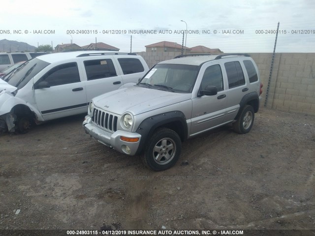 1J4GL58K52W106897 - 2002 JEEP LIBERTY LIMITED SILVER photo 2