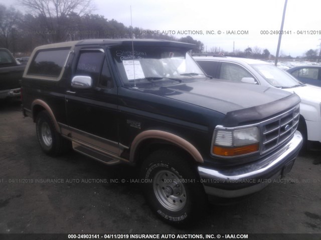 1FMEU15H0RLB48073 - 1994 FORD BRONCO U100 GREEN photo 1