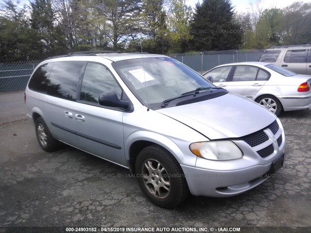 2D4GP74L73R206033 - 2003 DODGE GRAND CARAVAN EX SILVER photo 1