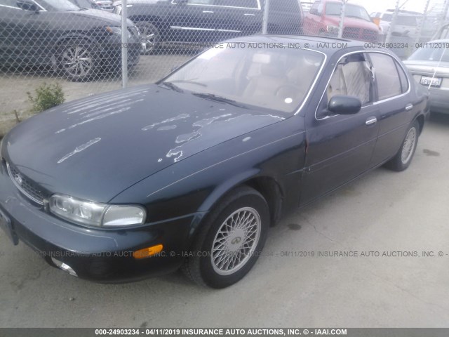 JNKAY21D0SM212871 - 1995 INFINITI J30 GREEN photo 2