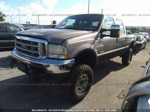 1FTSW31P63ED51443 - 2003 FORD F350 SRW SUPER DUTY GOLD photo 2