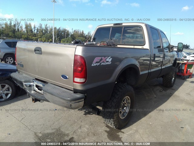 1FTSW31P63ED51443 - 2003 FORD F350 SRW SUPER DUTY GOLD photo 4