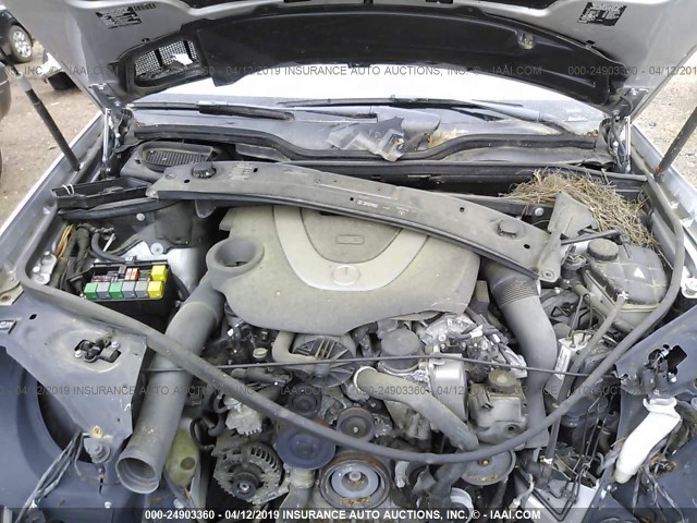 4JGBF71E67A241443 - 2007 MERCEDES-BENZ GL 450 4MATIC SILVER photo 10