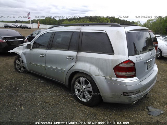 4JGBF71E67A241443 - 2007 MERCEDES-BENZ GL 450 4MATIC SILVER photo 3