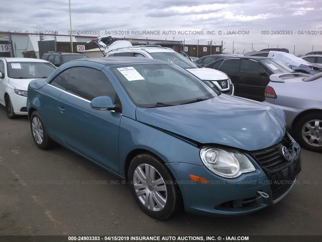 WVWBA71F97V005034 - 2007 VOLKSWAGEN EOS 2.0T BLUE photo 1